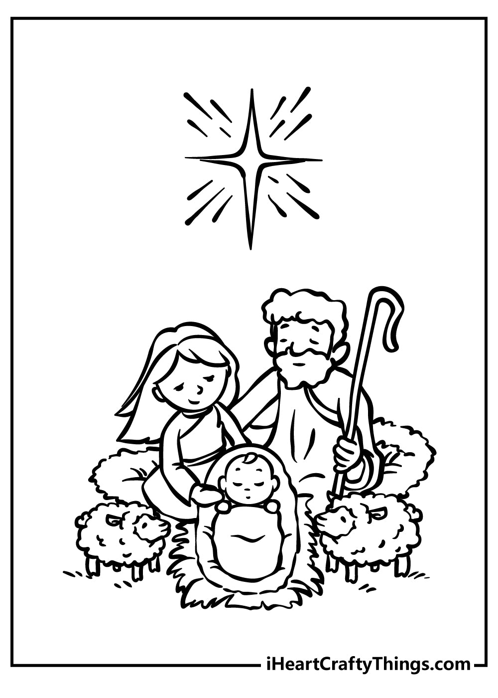 Nativity Coloring Book - 20 pages