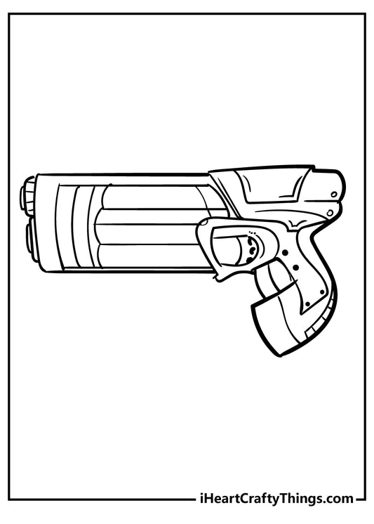 Nerf Gun Coloring Book - 15 pages