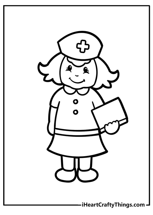 Nurse Coloring Book - 15 pages