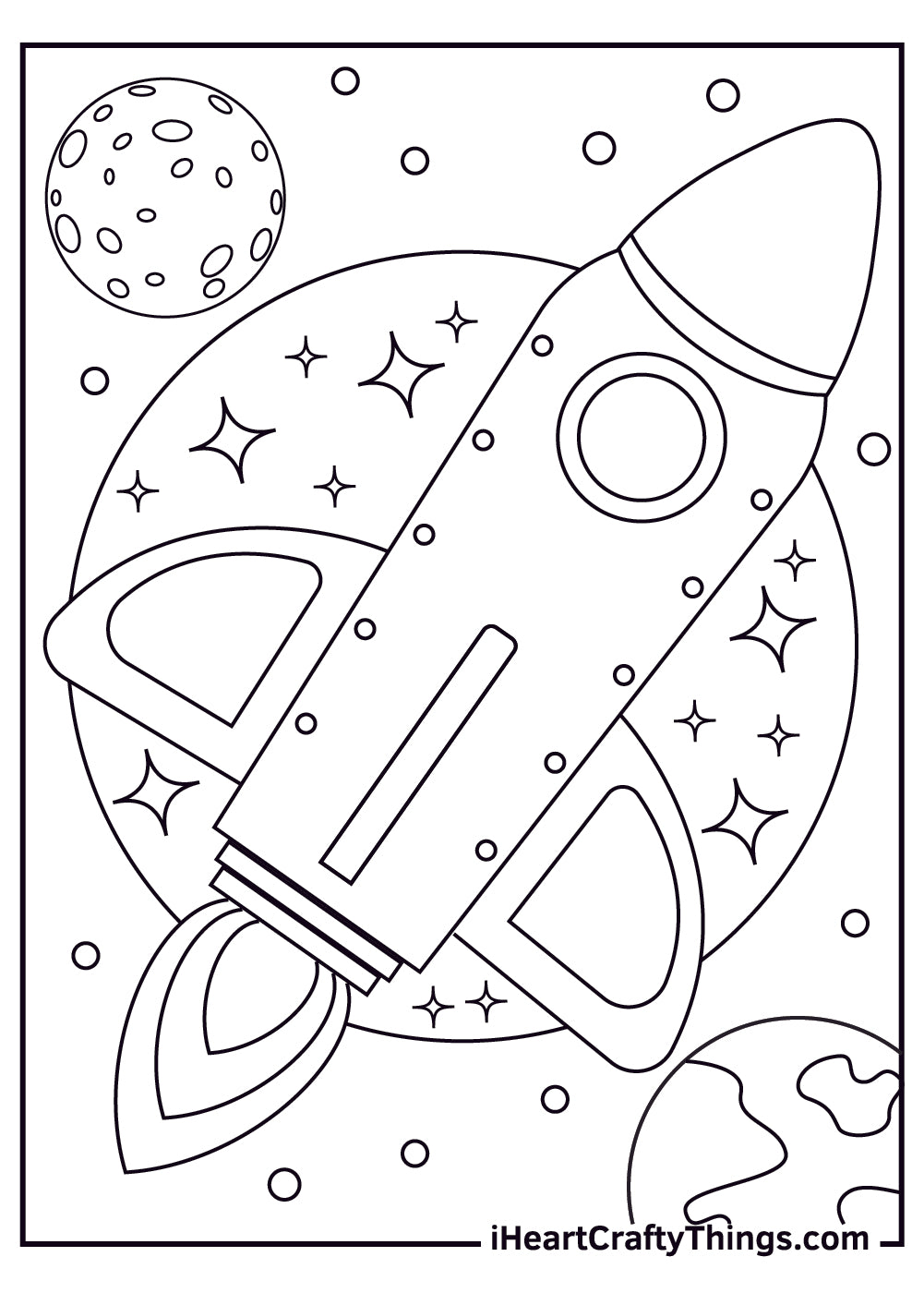 Outer Space Coloring Book - 32 pages