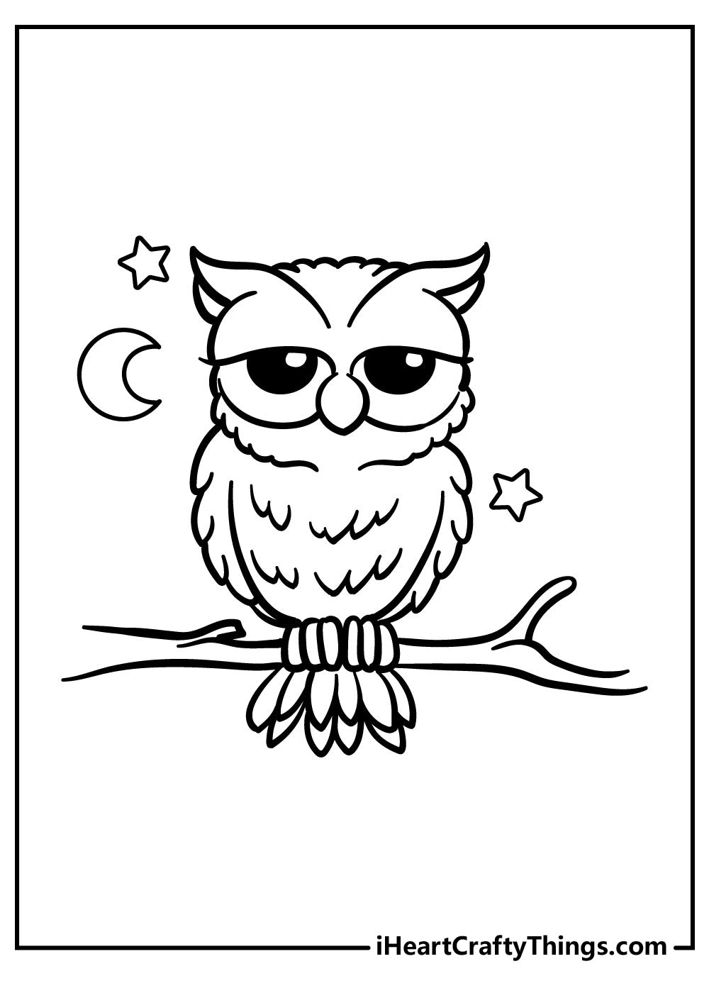 Wise Owl Coloring Book - 30 pages