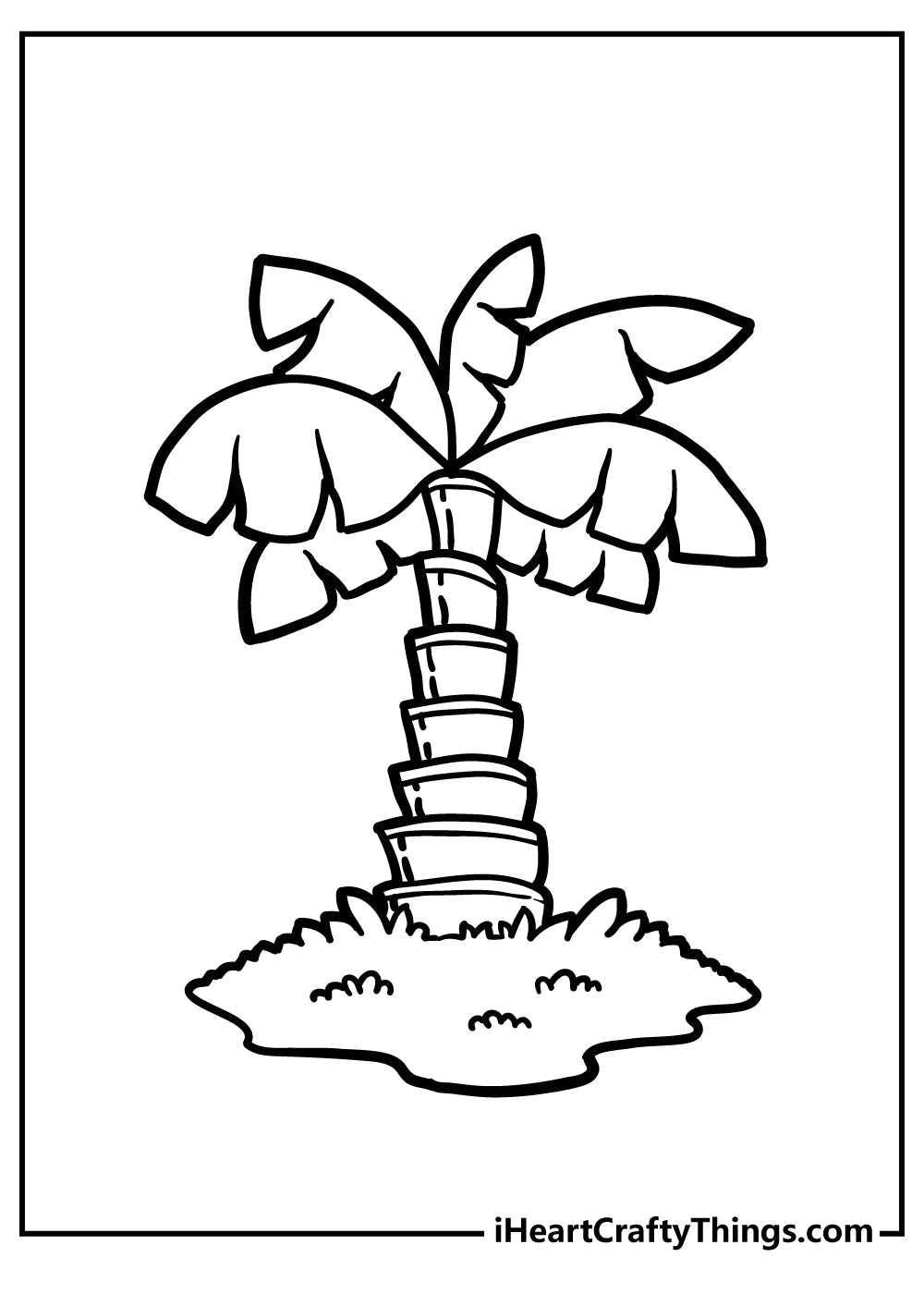 Palm Tree Coloring Book - 25 pages