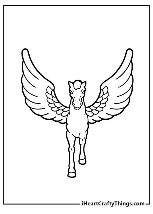 Pegasus Coloring Book - 25 pages