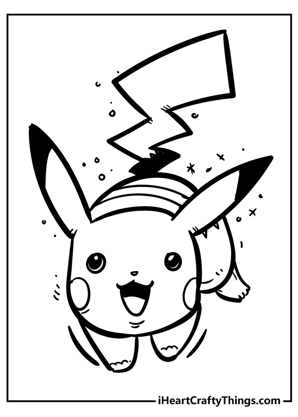 Pikachu Coloring Book - 45 pages – I Heart Crafty Things