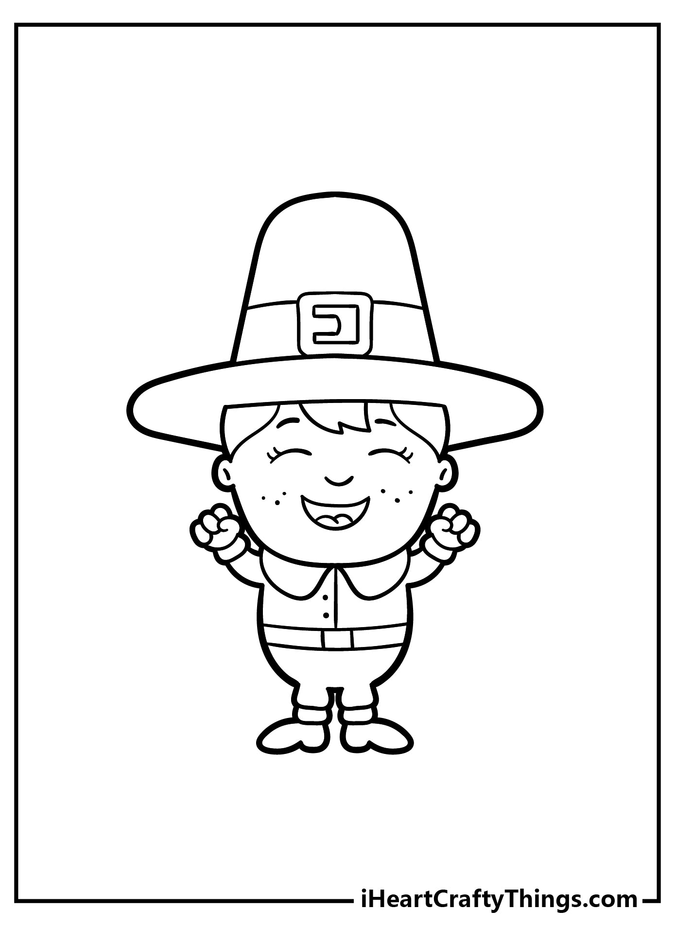 Pilgrim Coloring Book - 15 pages