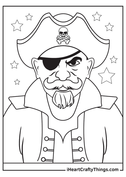 Pirates Coloring Book - 15 pages