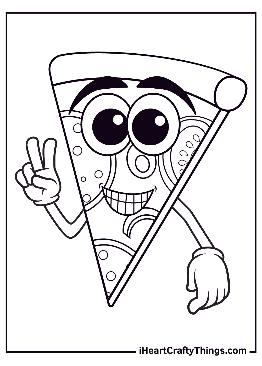 Pizza Coloring Book - 15 pages