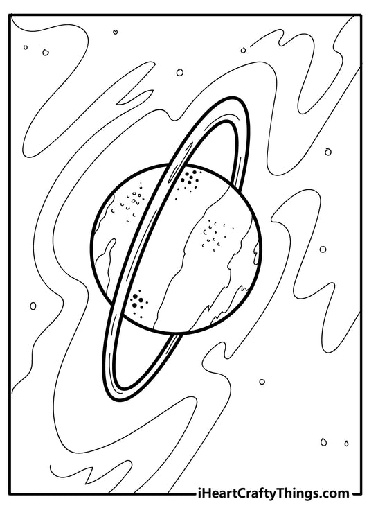 Planets Coloring Book - 15 pages