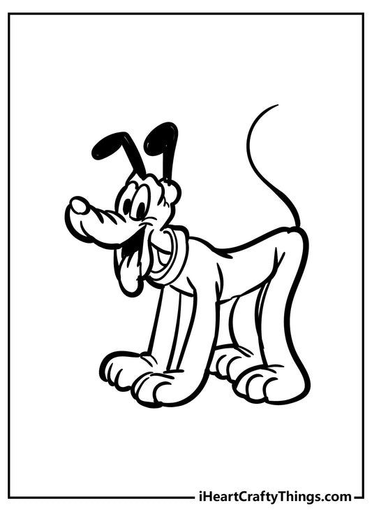 Pluto Coloring Book - 15 pages