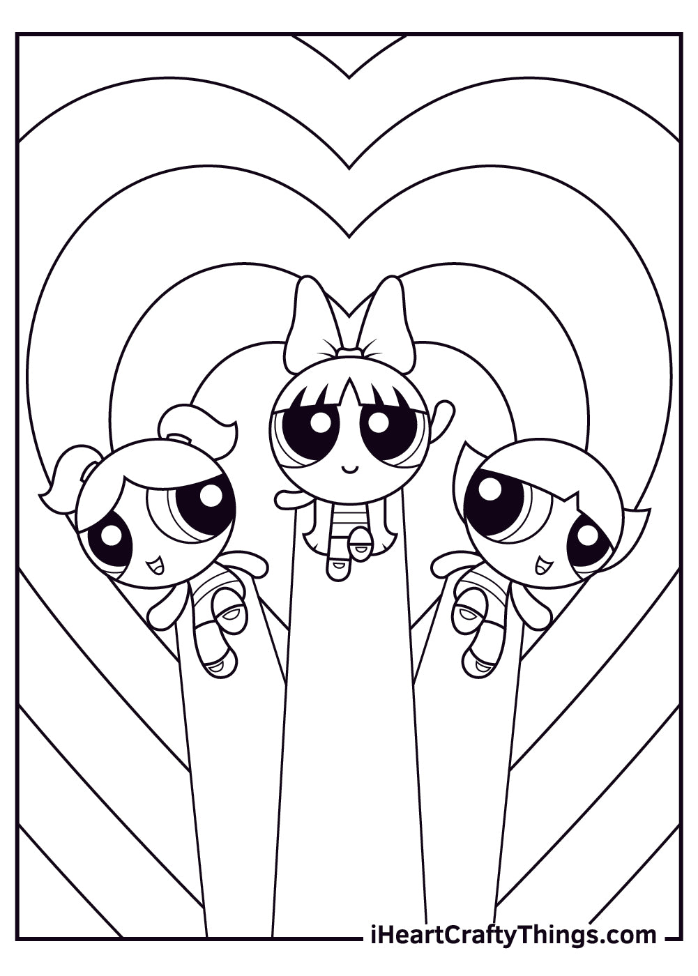 Powerpuff Girls Coloring Book - 25 pages