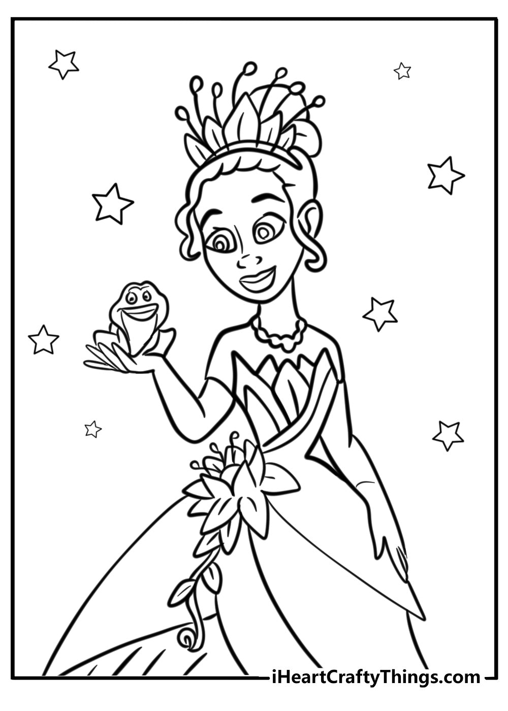 Princess And The Frog Coloring Book - 21 pages