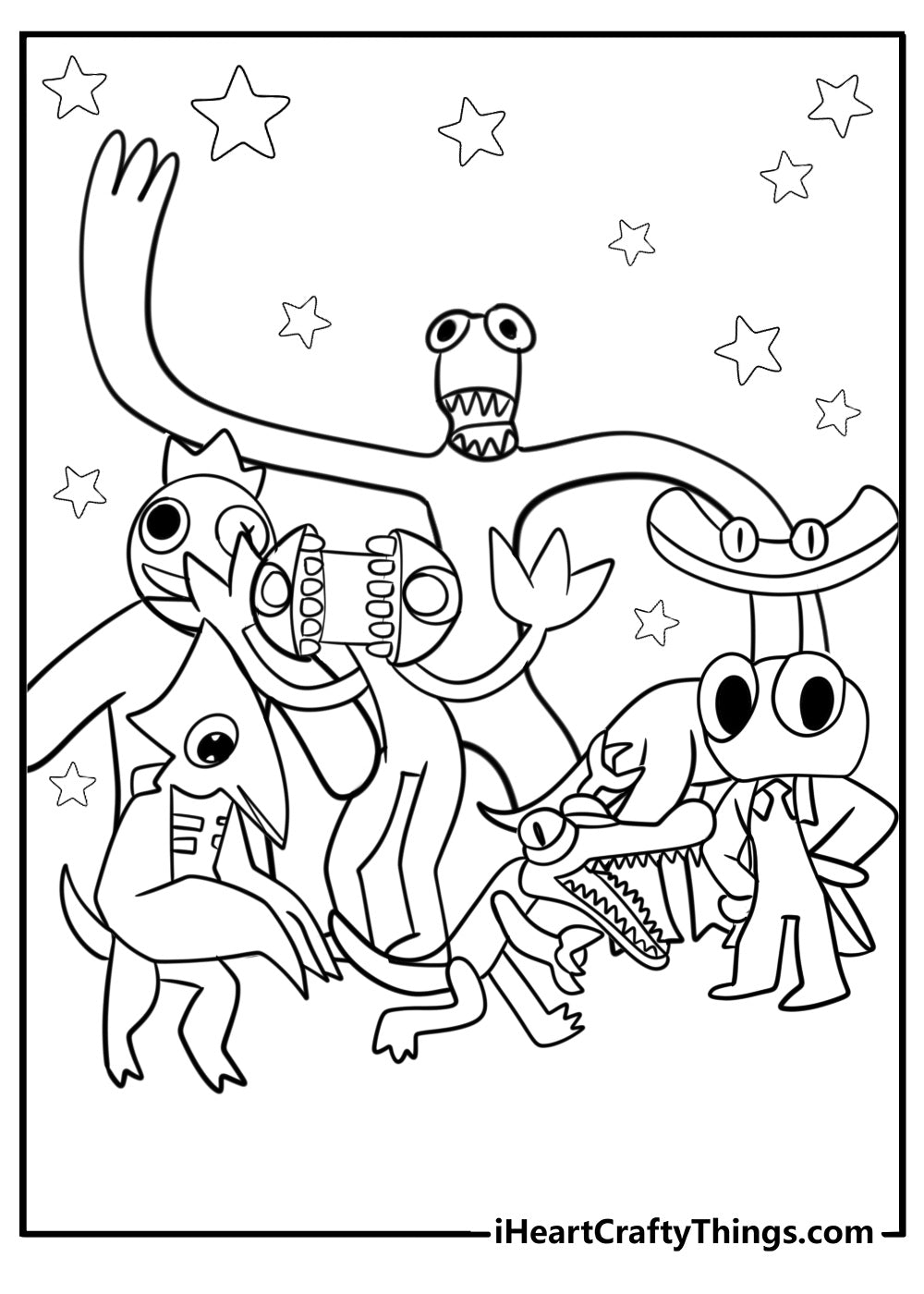 Rainbow Friends Coloring Book - 26 pages