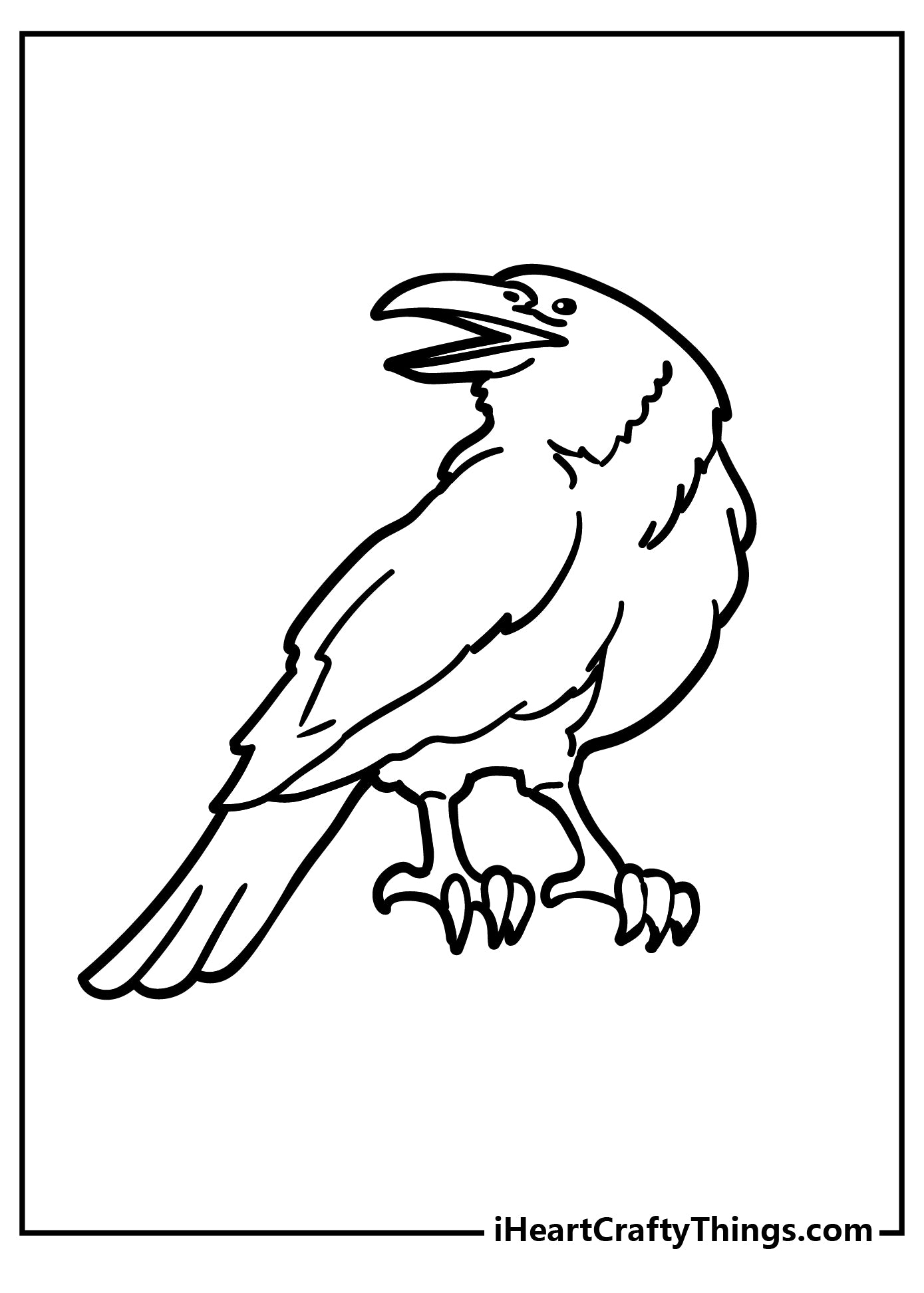 Raven Coloring Book - 15 pages