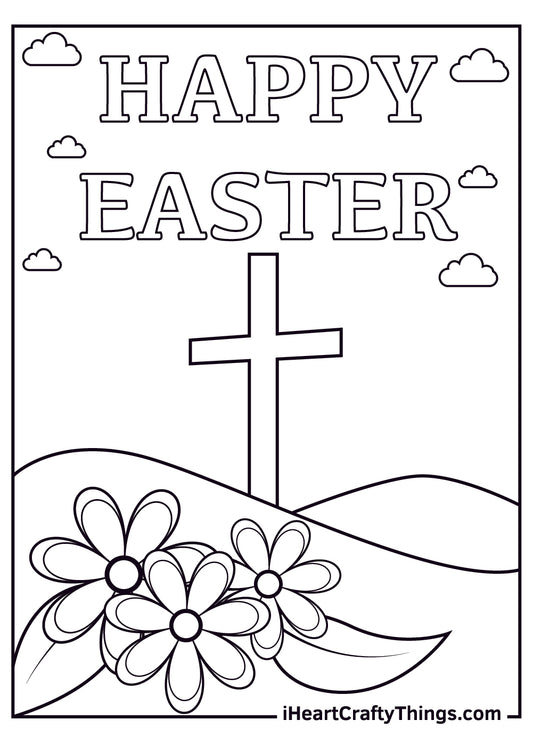 Easter Coloring Book - 20 pages