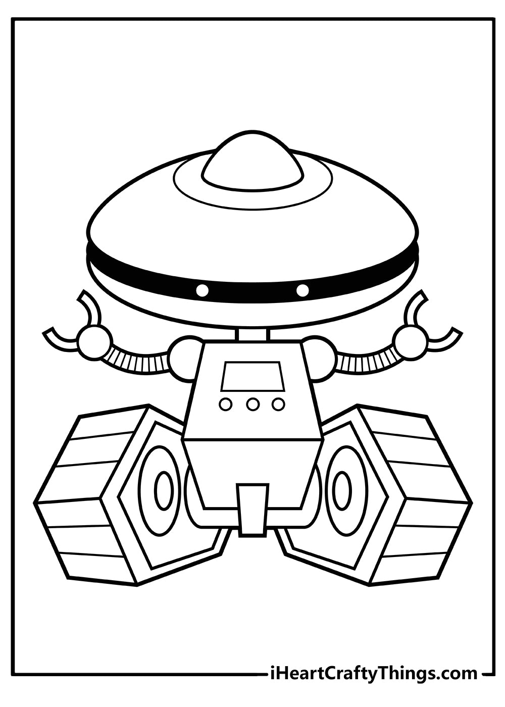 Robot Coloring Book - 25 pages