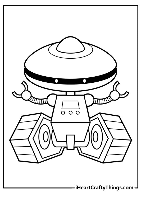 Robot Coloring Book - 25 pages