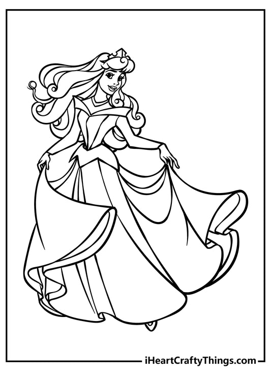 Sleeping Beauty Coloring Book - 20 pages