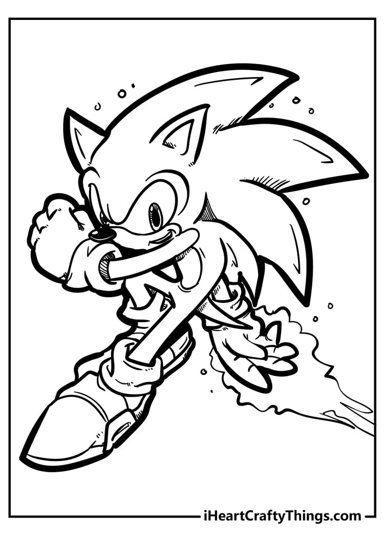 Sonic Coloring Book - 45 pages