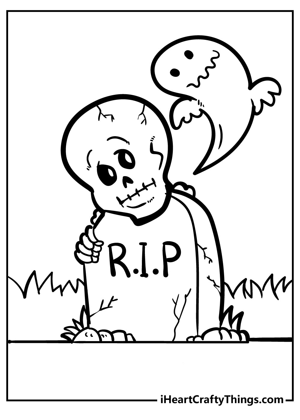 Spooky Coloring Book - 15 pages