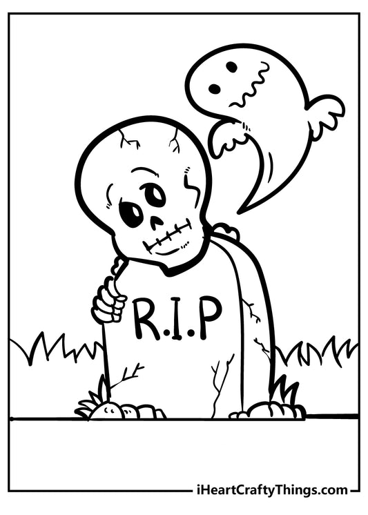 Spooky Coloring Book - 15 pages