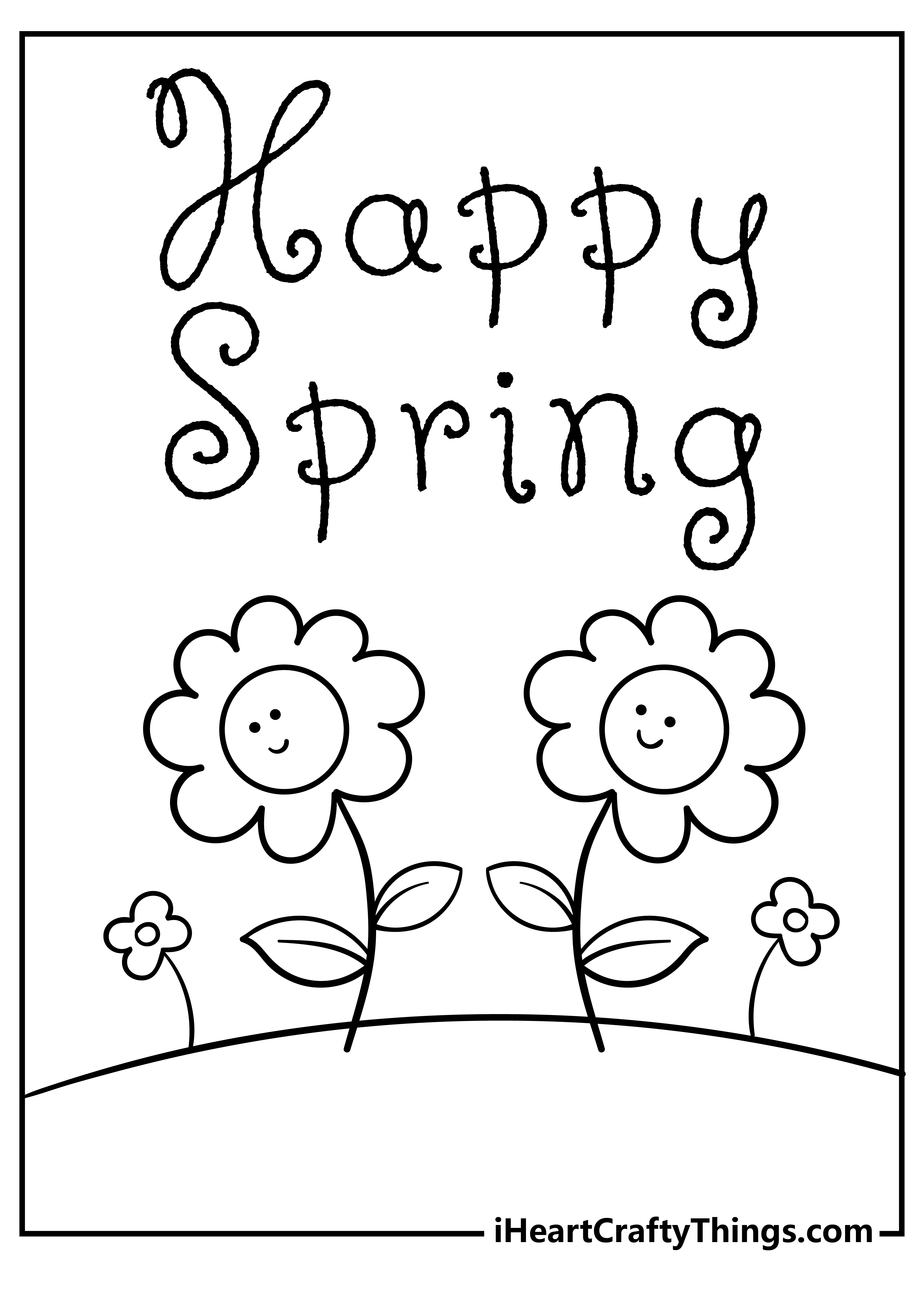 Spring Coloring Book - 27 pages – I Heart Crafty Things