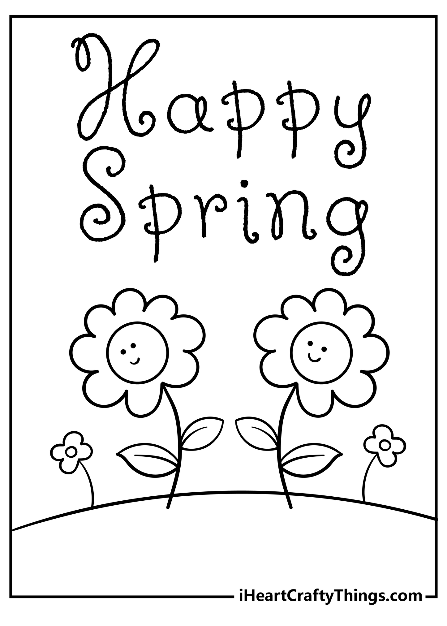 Spring Coloring Book - 27 pages