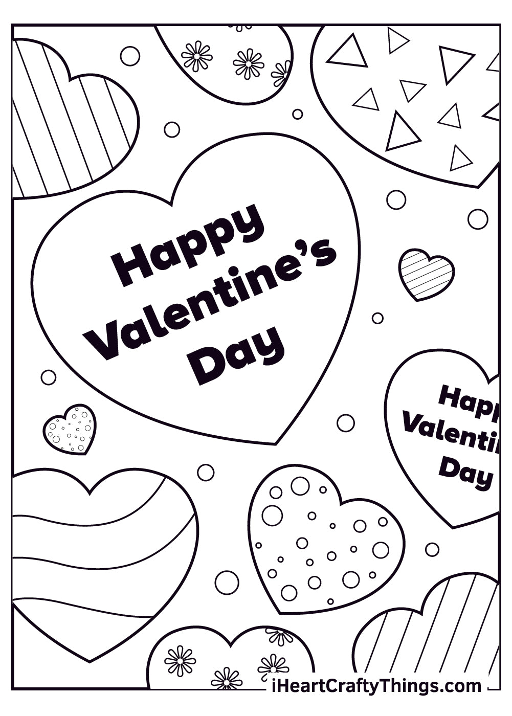 Valentine’s Day Coloring Book - 15 pages