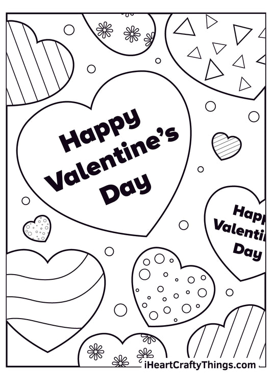 Valentine’s Day Coloring Book - 15 pages