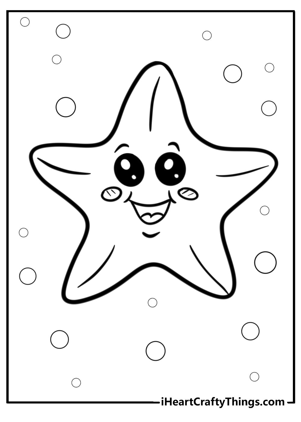 Starfish Coloring Book - 31 pages