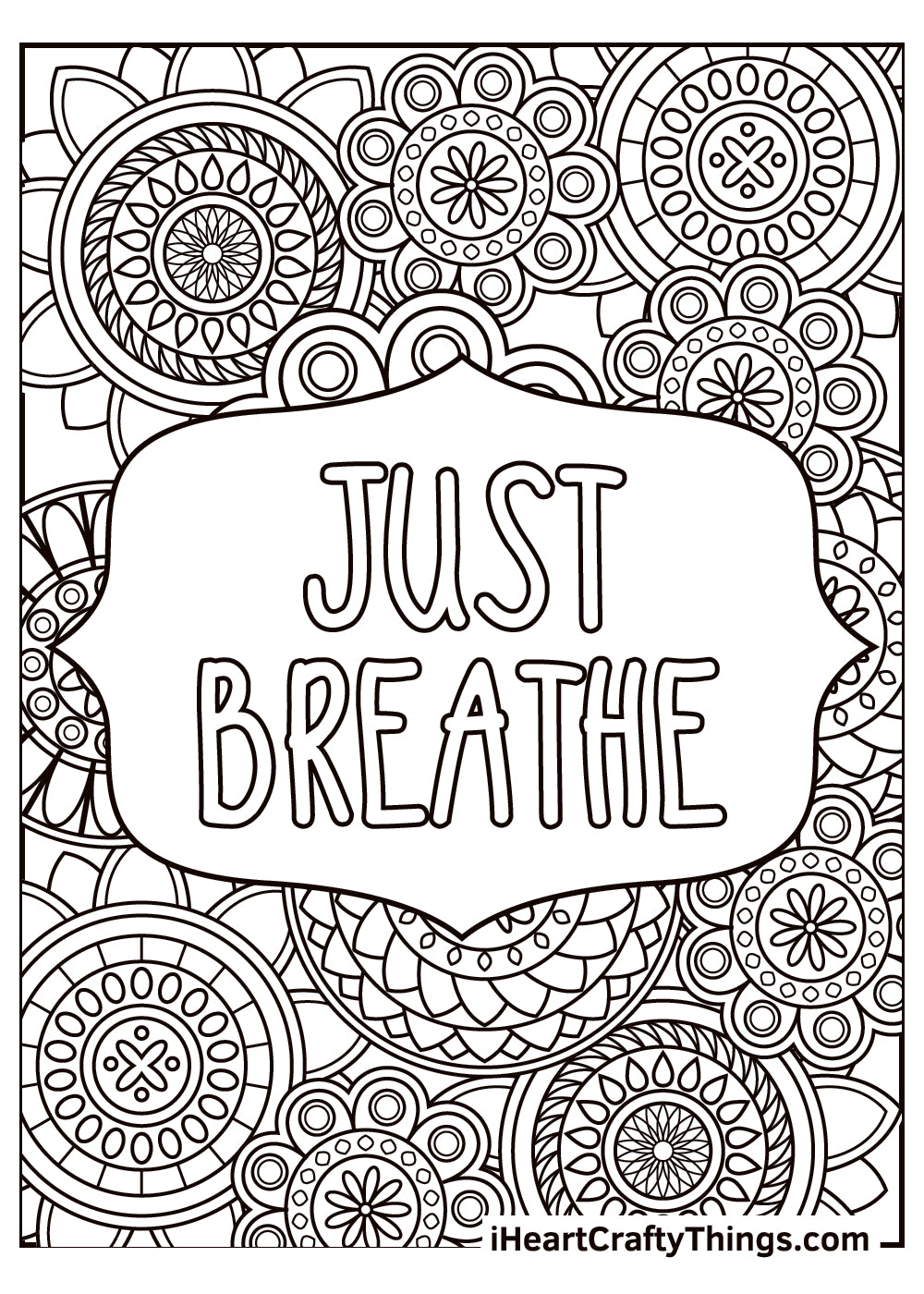 Stress Relief Coloring Book - 16 pages – I Heart Crafty Things
