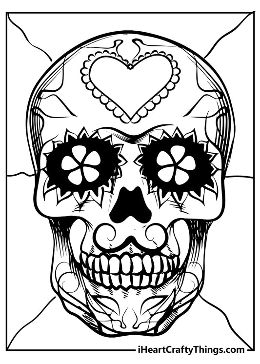 Sugar Skull Coloring Book - 30 pages