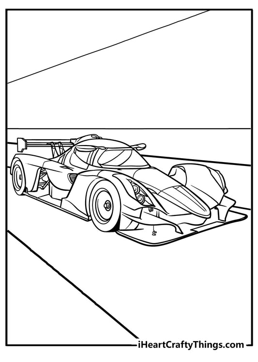 Super Cars Coloring Book - 15 pages