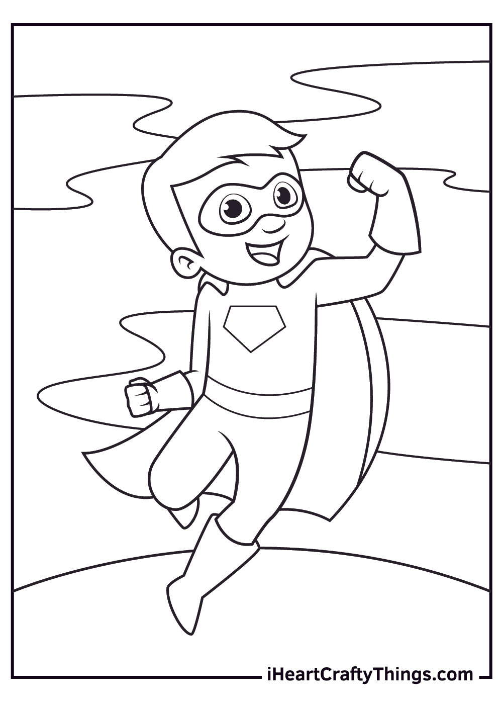 Superhero Coloring Book - 25 pages