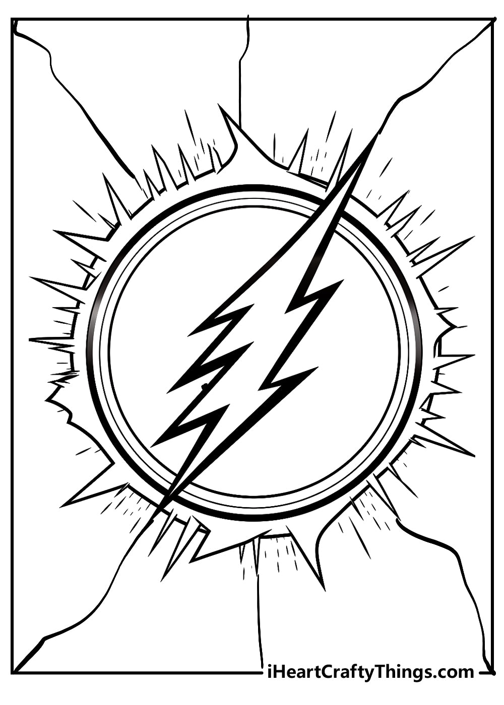 The Flash Coloring Book - 15 pages