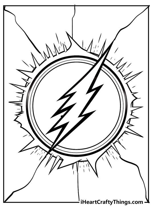 The Flash Coloring Book - 15 pages