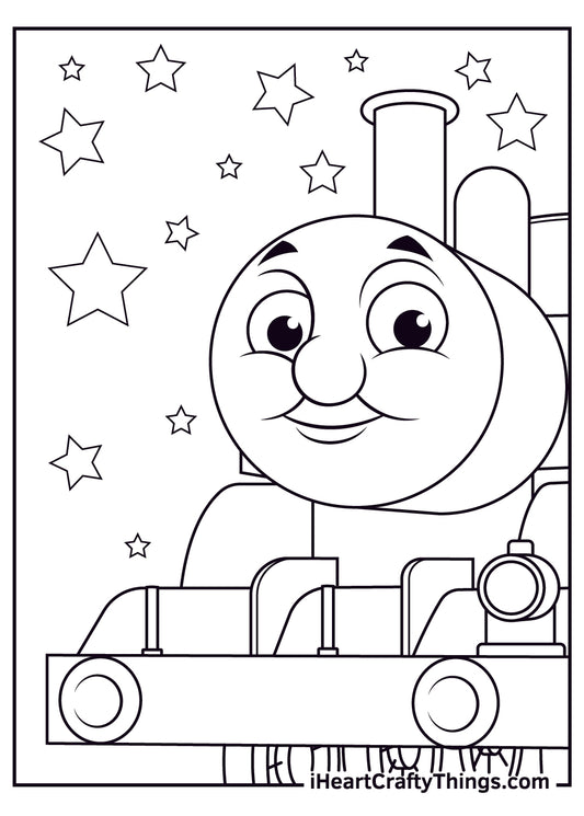 Thomas The Train Coloring Book - 25 pages