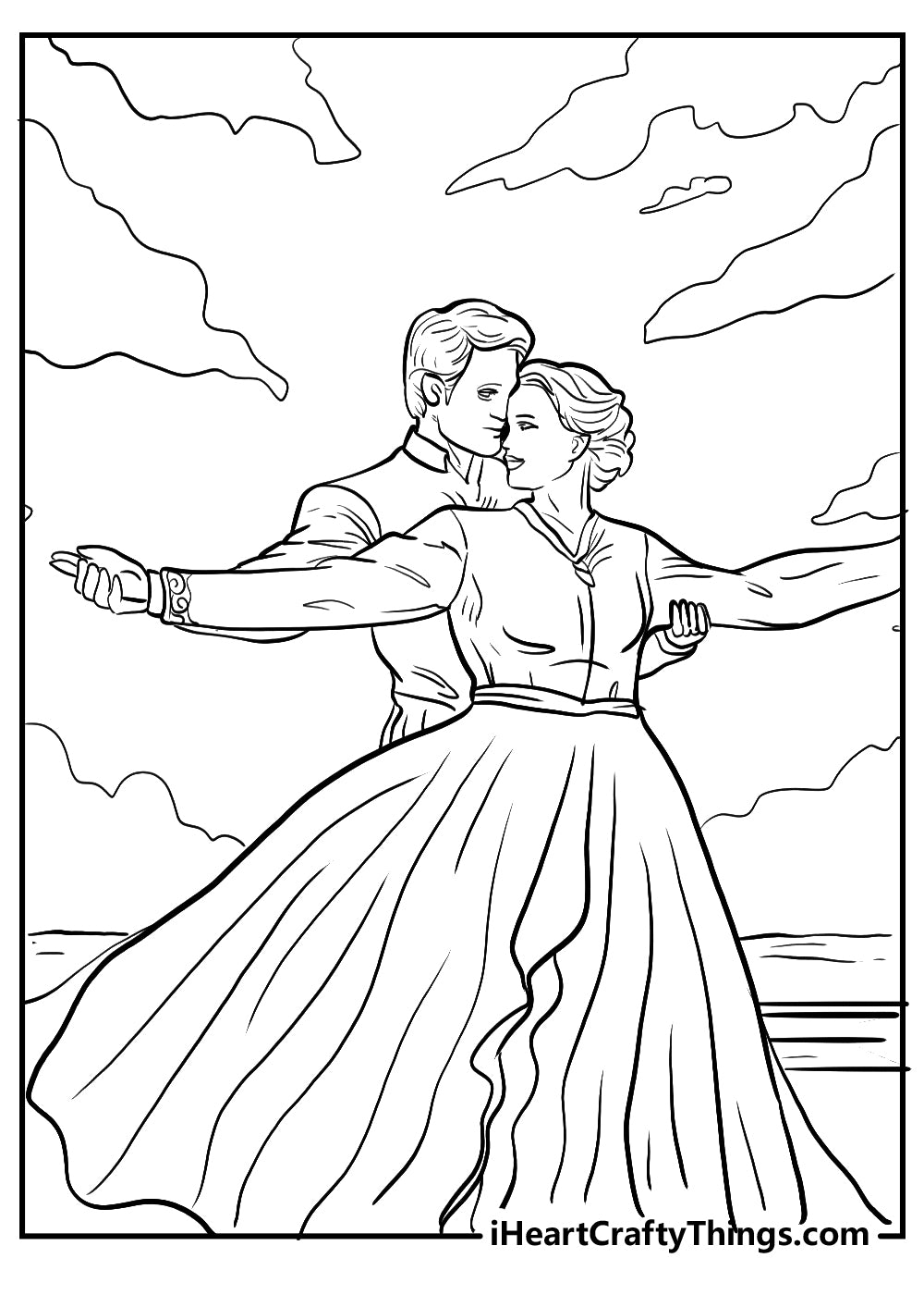 Titanic Coloring Book - 15 pages