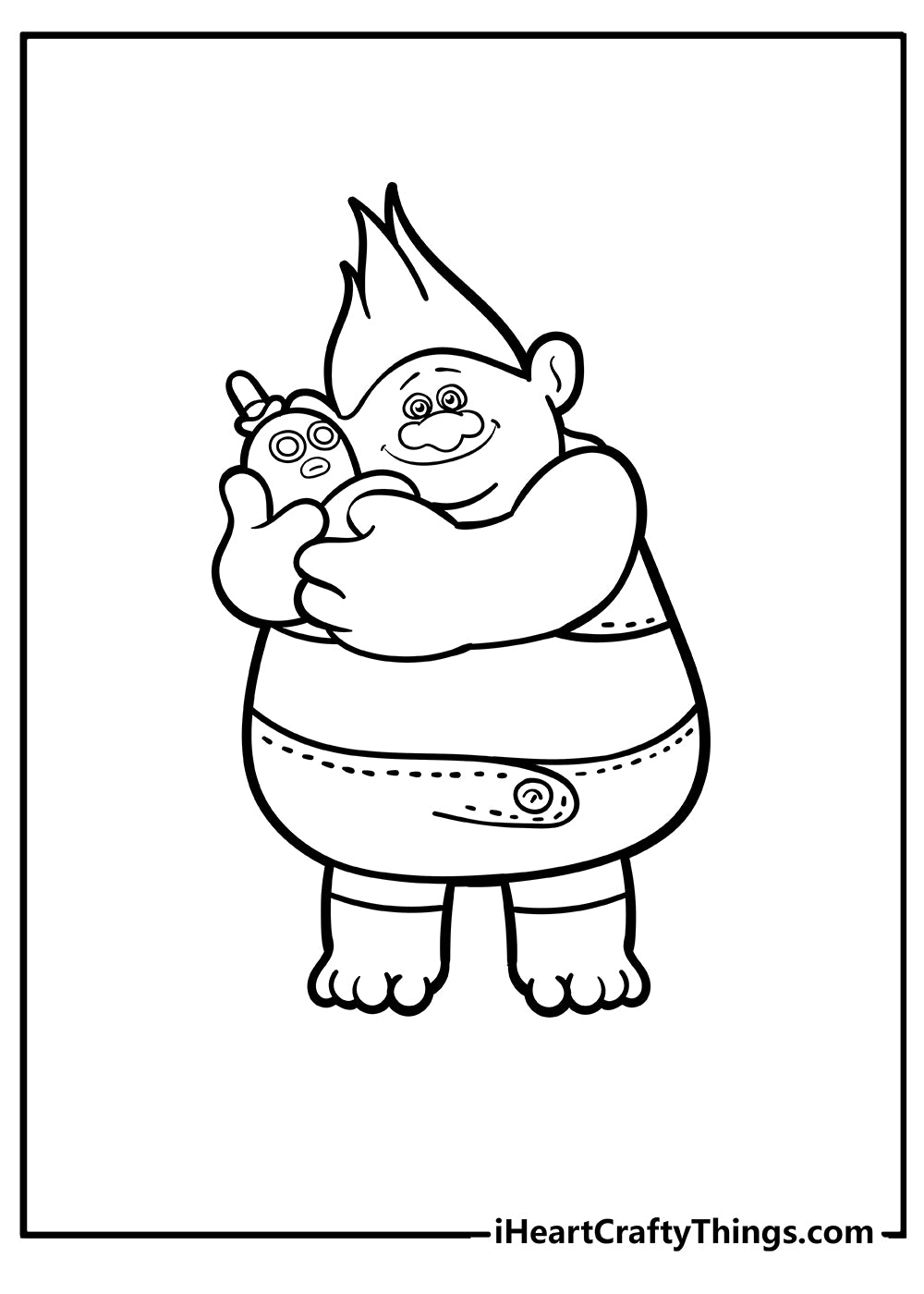 Troll Coloring Book - 35 pages