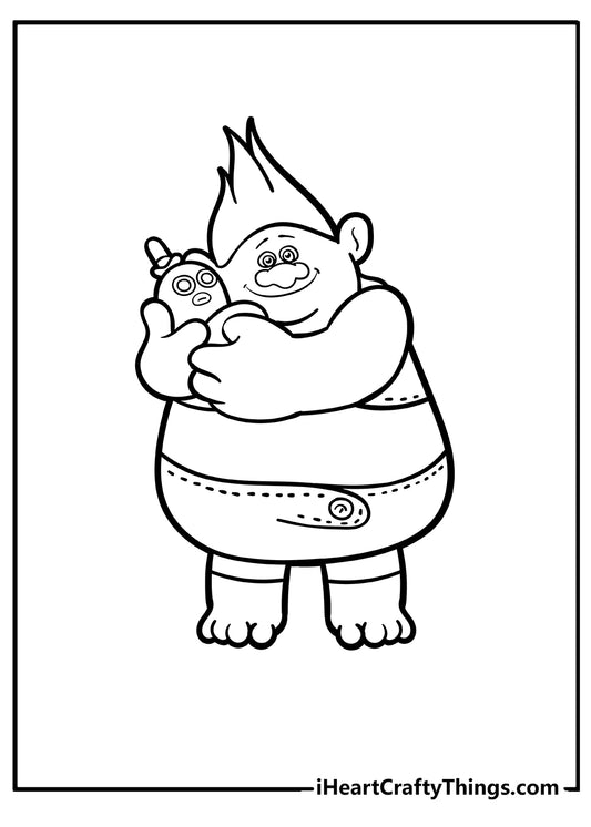 Troll Coloring Book - 35 pages