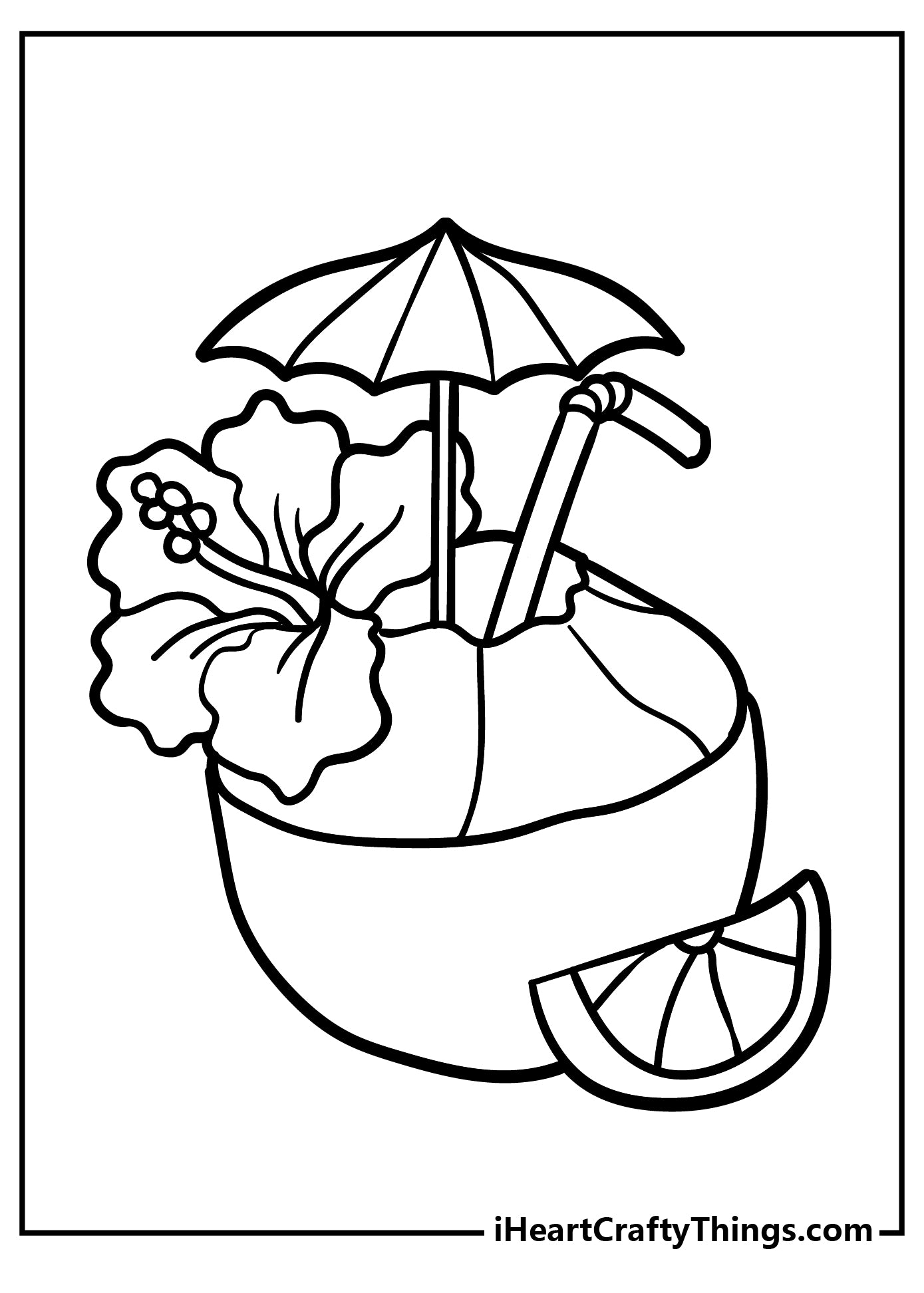 Tropical Coloring Book - 15 pages