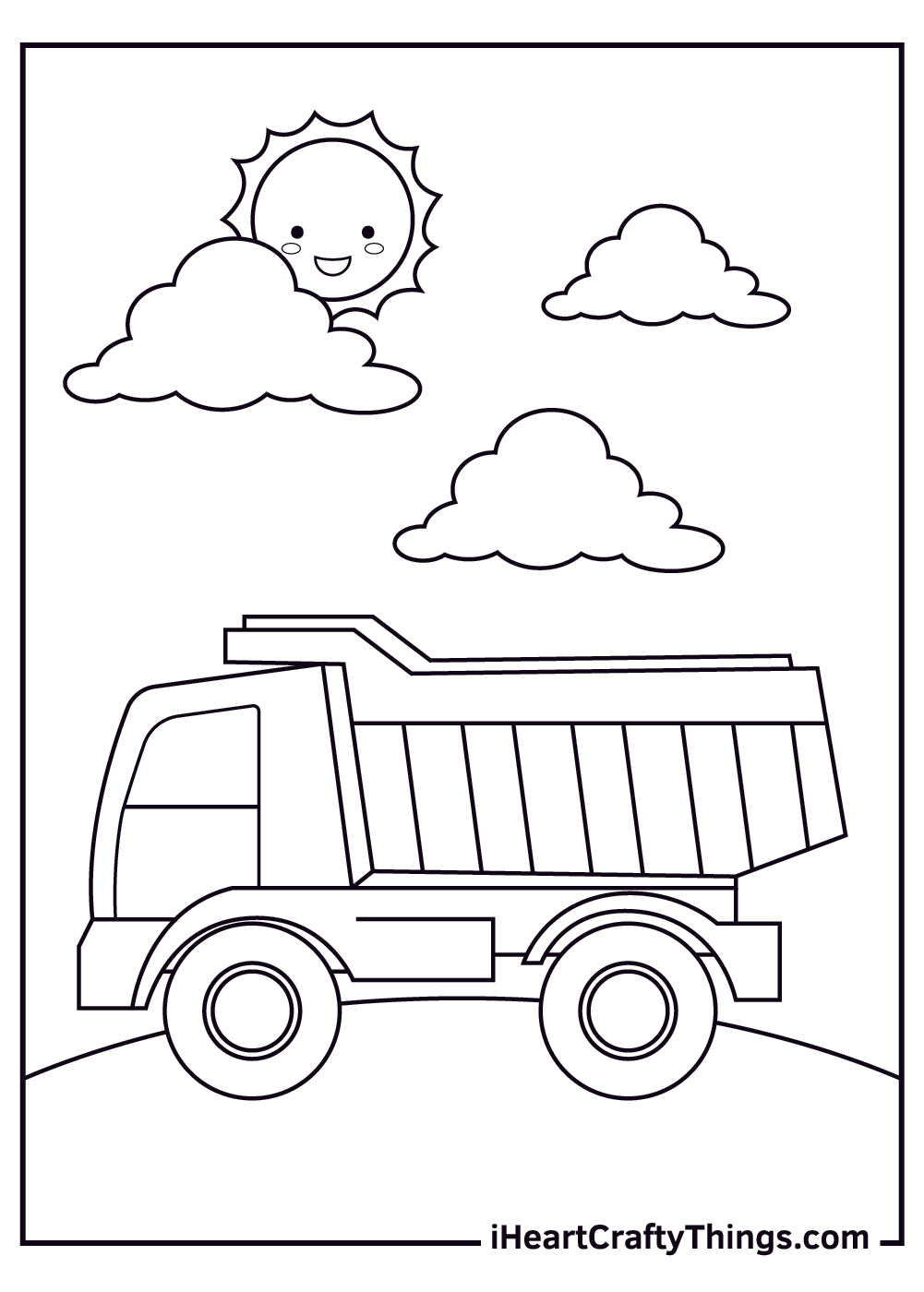 Truck Coloring Book - 15 pages