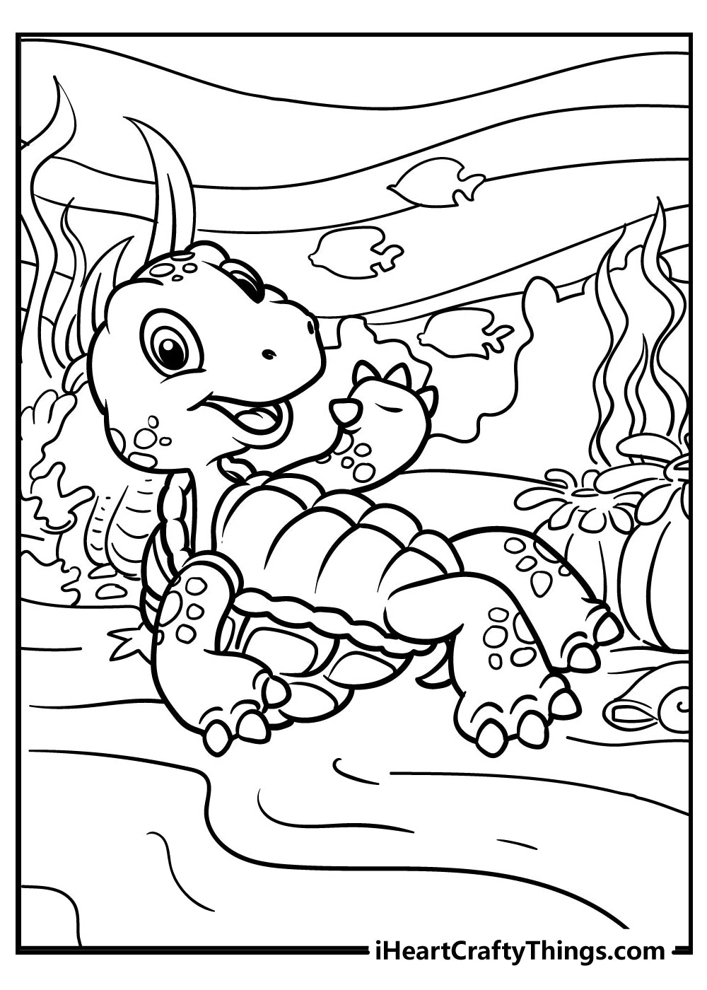 Turtle Coloring Book - 31 pages