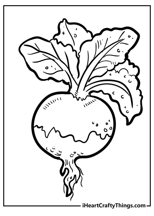 Vegetables Coloring Book - 15 pages