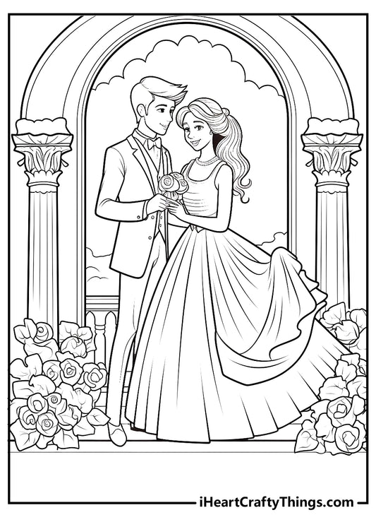 Wedding Coloring Book - 15 pages