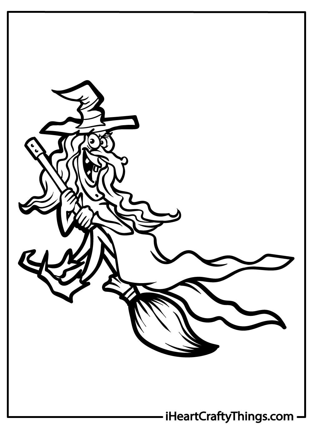 Witch Coloring Book - 34 pages