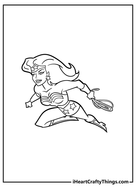 Wonder Woman Coloring Book - 20 pages