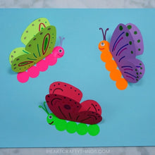 Load image into Gallery viewer, 3D Paper Butterfly Craft