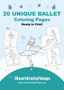 20 LOVELY BALLET COLORING PAGES