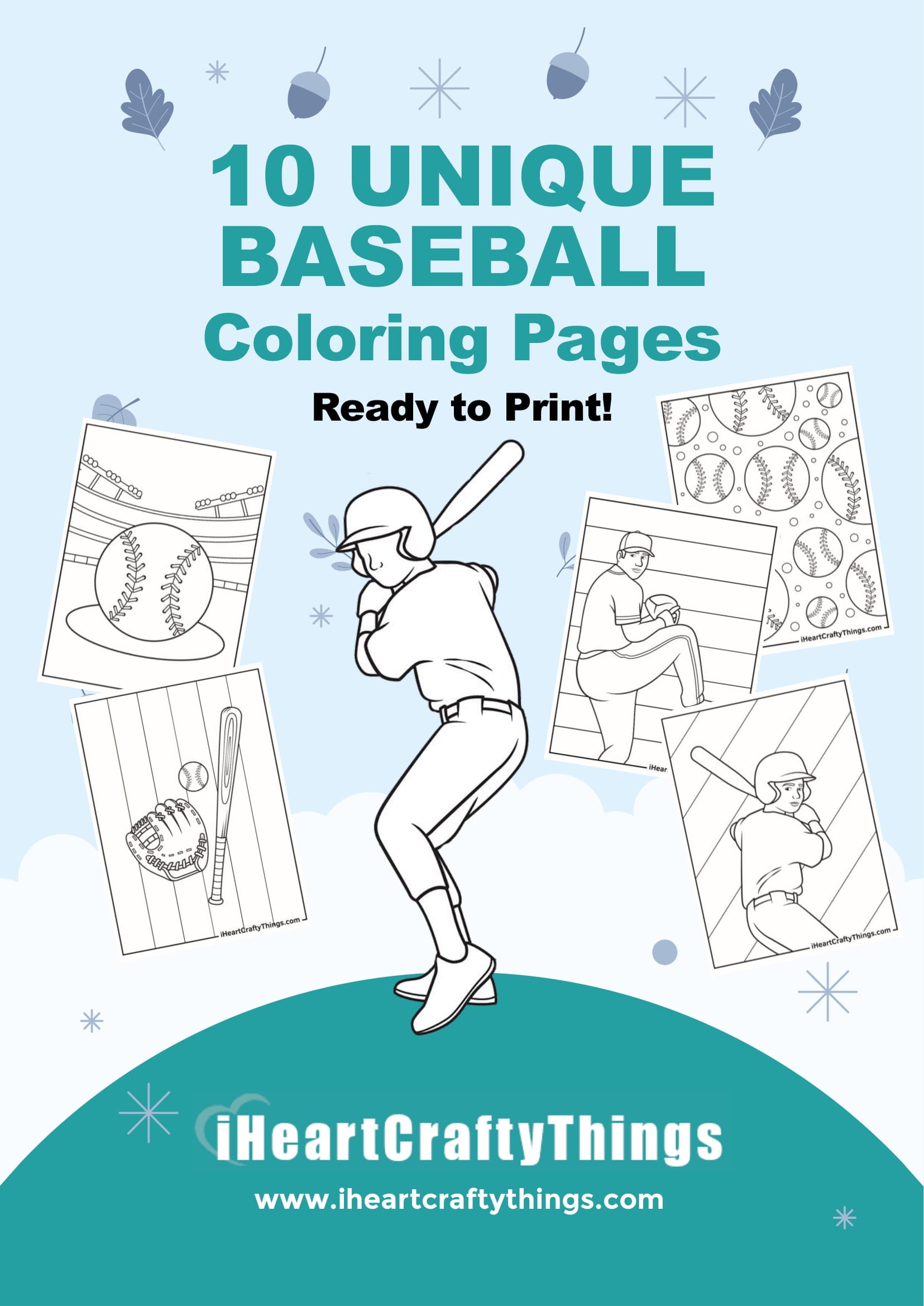 Baseball Coloring Page 