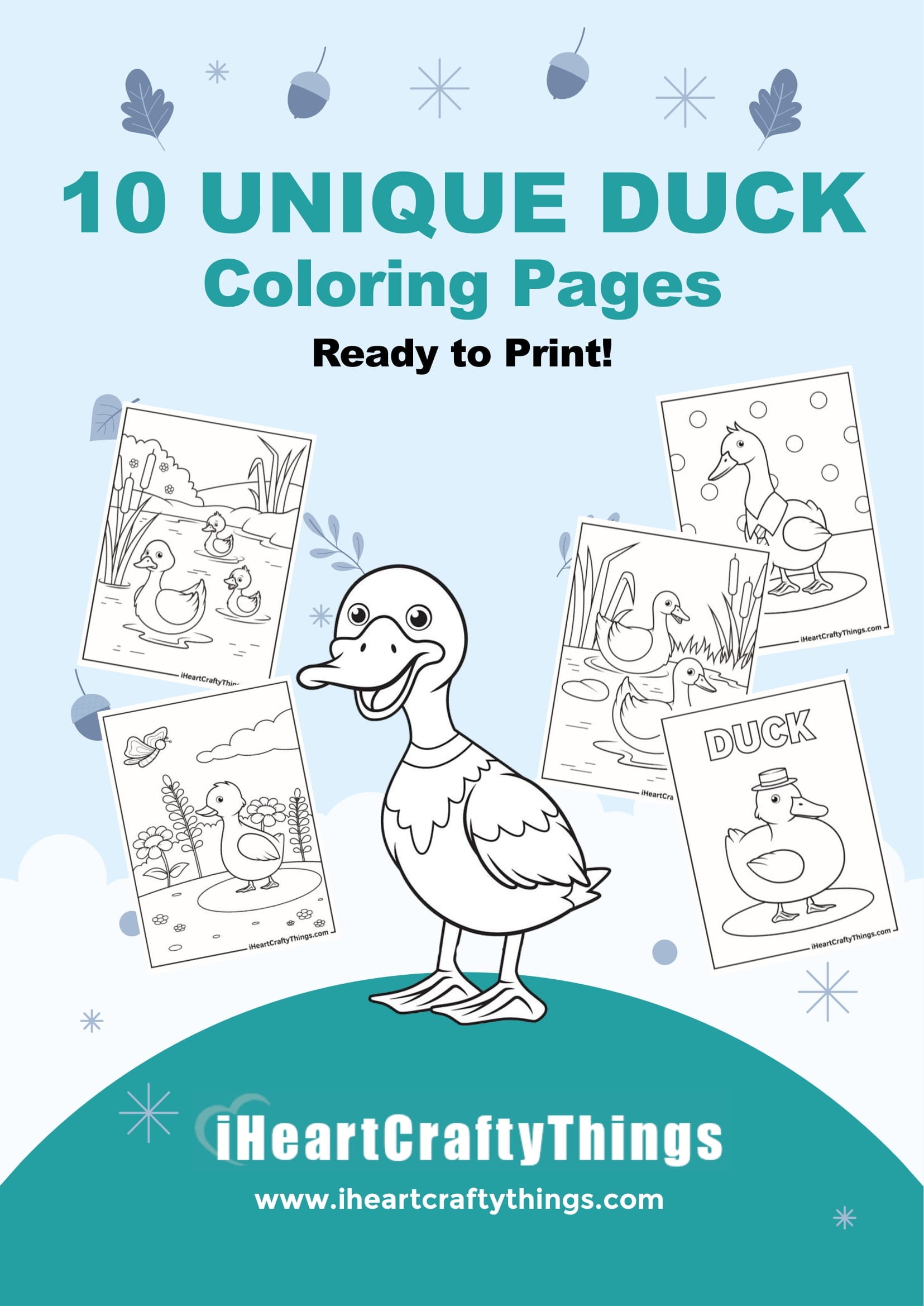 dtcks coloring pages